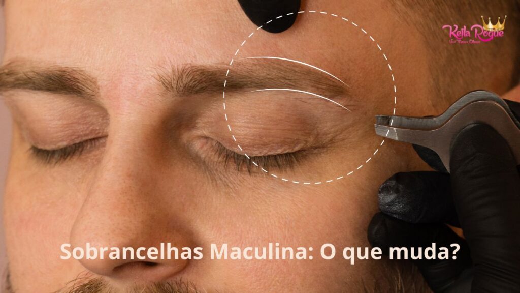 sobrancelha masculina com design profissional personalizado